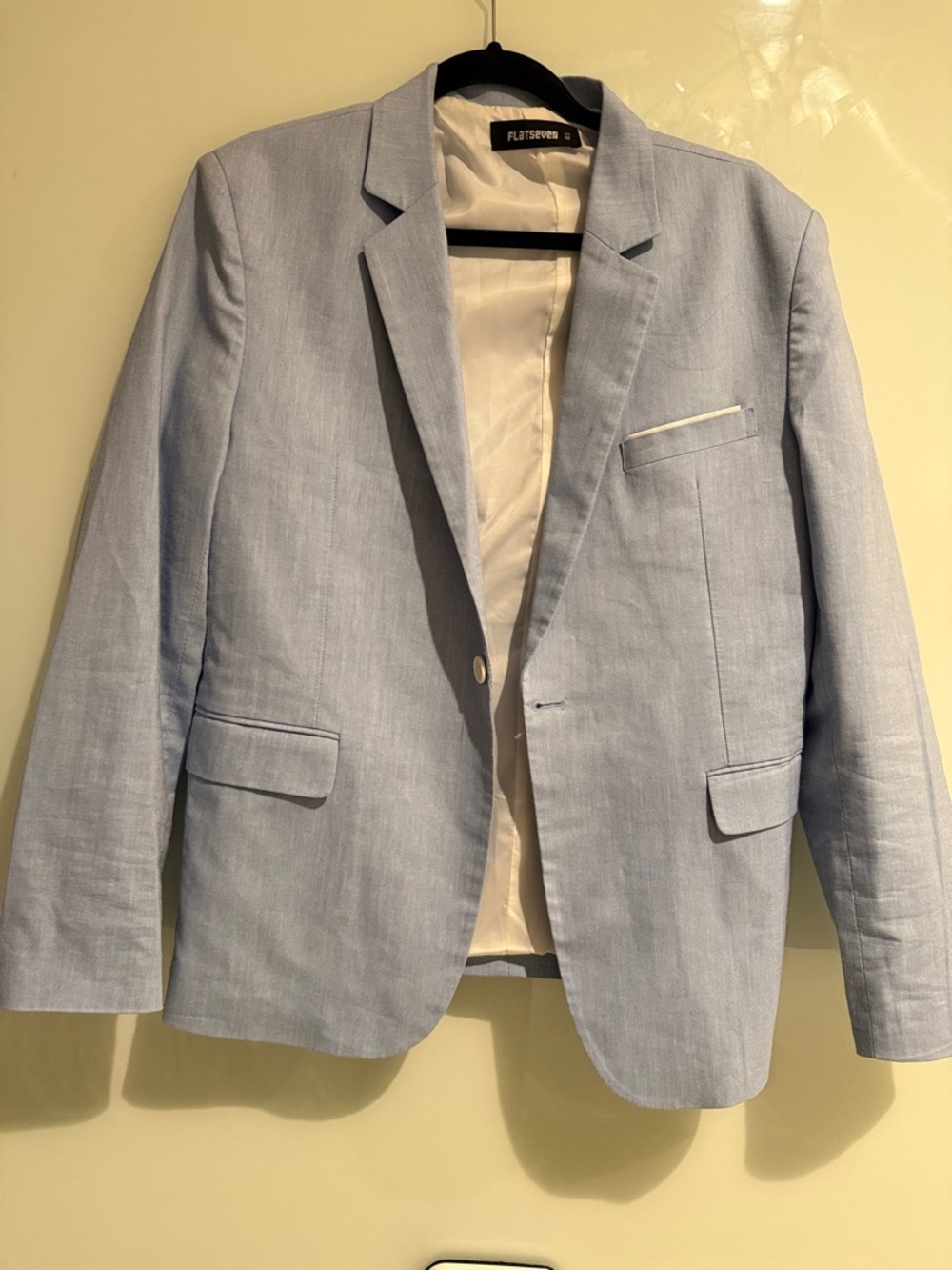Flatsover Light Blue Men's Single-Breasted Blazer